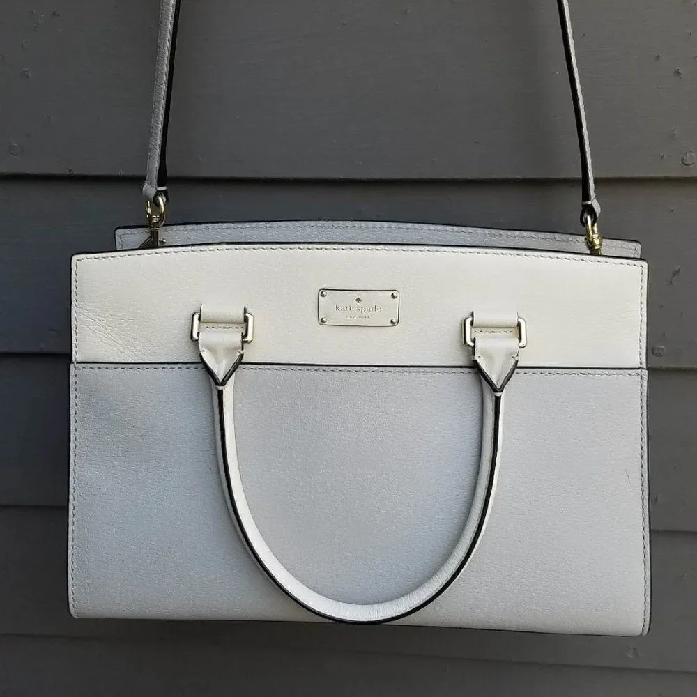 Iconic Kate Spade Gray Cameron Street Candace Leather Satchel - Picture 2 of 13